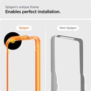 Spigen AlignMaster GLAS.tR Screen Protector Black iPhone 15 Pro Max