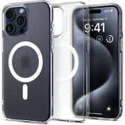 Spigen Ultra Hybrid MagFit Case Frost Clear iPhone 15 Pro Max
