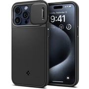 Spigen Optik Armor MagFit Case Black iPhone 15 Pro Max