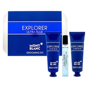 Mont Blanc Explorer Ultra Blue Grooming Kit For Men 67.5ml