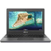 Asus Chromebook (2021) Laptop - Intel Celeron N4500 / 11.6inch HD/ 64GB SSD / 4GB RAM / Shared Intel UHD Graphics / Chrome OS / English Keyboard / Grey / International Version - [CR1100CKA-GJ0016]