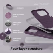 Elago Silicone Case Deep Purple iPhone 15 Pro Max