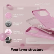 Elago Silicone Case Hot Pink iPhone 15 Pro Max