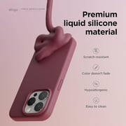 Elago Silicone Case Burgundy iPhone 15 Pro Max