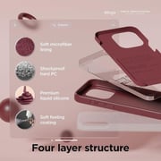 Elago Silicone Case Burgundy iPhone 15 Pro Max