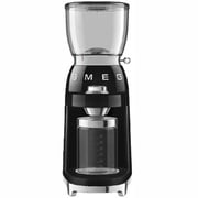 Smeg Espresso Coffee Machine Black ECF01BLUK + CGF01BLUK Coffee Grinder + MFF11BLUK Milk Frother