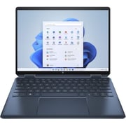 HP Spectre x360 2-in1 Convertible (2023) Laptop - 13th Gen / Intel Core i7-1355U / 13.5inch OLED / 1TB SSD / 16GB RAM / Shared Intel Iris Xe Graphics / Windows 11 Home / English & Arabic Keyboard / Nocturne Blue / Middle East Version - [14-EF2004NE]