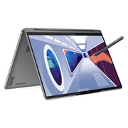 Lenovo Yoga 9 14IRP8 2-in1 Convertible (2023) Laptop - 13th Gen / Intel Core i7-1360P / 14inch WQUXGA 4K / 1TB SSD / 16GB RAM / Shared Intel Iris Xe Graphics / Windows 11 Home / English & Arabic Keyboard / Storm Grey / Middle East Version - [83B1004JAX]