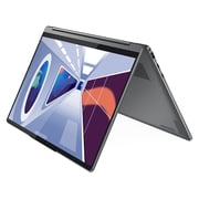 Lenovo Yoga 9 14IRP8 2-in1 Convertible (2023) Laptop - 13th Gen / Intel Core i7-1360P / 14inch WQUXGA 4K / 1TB SSD / 16GB RAM / Shared Intel Iris Xe Graphics / Windows 11 Home / English & Arabic Keyboard / Storm Grey / Middle East Version - [83B1004JAX]