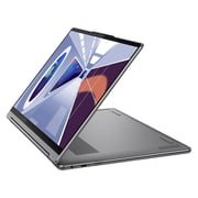 Lenovo Yoga 9 14IRP8 2-in1 Convertible (2023) Laptop - 13th Gen / Intel Core i7-1360P / 14inch WQUXGA 4K / 1TB SSD / 16GB RAM / Shared Intel Iris Xe Graphics / Windows 11 Home / English & Arabic Keyboard / Storm Grey / Middle East Version - [83B1004JAX]