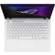 Asus ROG Zephyrus G14 Gaming (2022) Laptop - AMD Ryzen 7-6800HS / 14inch WUXGA / 512GB SSD / 16GB RAM / 8GB AMD Radeon RX 6700S Graphics / Windows 11 Home / English & Arabic Keyboard / Moonlight White / Middle East Version - [GA402RJ-L4211W]