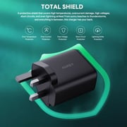 Aukey Omnia II Dual Port PD GaN Wall Charger Black