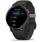 Garmin 010-02862-10 Vivoactive 5 Smartwatch Slate Aluminum Bezel With Black Case and Silicone Band