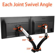 NB Dual Monitor Desk Mount Black