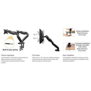 NB Dual Monitor Desk Mount Black