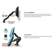 NB Dual Monitor Desk Mount Black