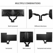 NB Dual Monitor Desk Mount Black