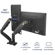 NB Dual Monitor Desk Mount Black