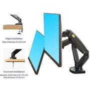 NB Dual Monitor Desk Mount Black