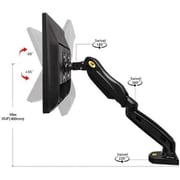 NB Dual Monitor Desk Mount Black