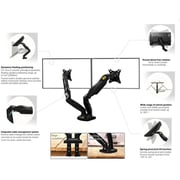 NB Dual Monitor Desk Mount Black