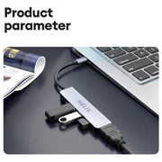Helix 5-In-1 USB-C Hub 163mm Silver