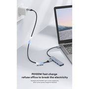 Helix 5-In-1 USB-C Hub 163mm Silver