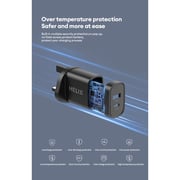 Helix Dual Port Wall Charger Black