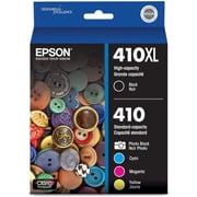 Epson 410/410XL High-Yield and Standard Capacity Ink Cartridges 5 Pack - T410XL-BCS