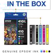 Epson 410/410XL High-Yield and Standard Capacity Ink Cartridges 5 Pack - T410XL-BCS