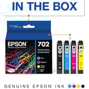Epson 702 DURABrite Ultra Standard Capacity Ink Cartridges 4-Pack - T702120-BCS