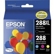 Epson 288/288XL Durabrite Ultra Ink Cartridges High Capacity 4 Pack - T288XL-BCS