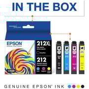 Epson 212XL High-Yield Capacity Ink Cartridges 4-Pack - T212XL-BCS