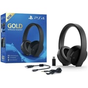 PS4 Gold Wireless Over Ear Headset Black