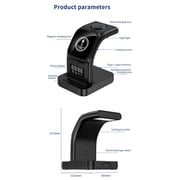 Maxguard Veloce Series 5-in-1 Magnetic Wireless Charger Black