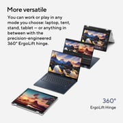 Asus Zenbook 14 Flip OLED 2-in-1 (2023) Laptop - 13th Gen / Intel Core i7-1360P / 14inch 2.8K / 1TB SSD / 16GB RAM / Shared Intel Iris Xe Graphics / Windows 11 Home / English & Arabic Keyboard / Ponder Blue / Middle East Version - [UP3404VA-OLEDI7B]