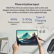 Asus Zenbook 14 Flip OLED 2-in-1 (2023) Laptop - 13th Gen / Intel Core i7-1360P / 14inch 2.8K / 1TB SSD / 16GB RAM / Shared Intel Iris Xe Graphics / Windows 11 Home / English & Arabic Keyboard / Ponder Blue / Middle East Version - [UP3404VA-OLEDI7B]