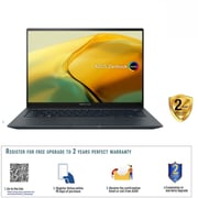 Asus Zenbook 14X OLED (2023) Laptop - 13th Gen / Intel Core i9-13900H / 14.5inch 2.8K / 1TB SSD / 16GB RAM / Shared Intel Xe Graphics / Windows 11 Home / English & Arabic Keyboard / Inkwell Gray / Middle East Version - [UX3404VA-OLEDI9G]