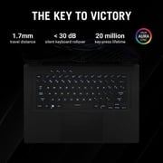 Asus ROG Zephyrus M16 Gaming (2023) Laptop - 13th Gen / Intel Core i9-13900H / 16inch WQXGA / 1TB SSD / 32GB RAM / 12GB NVIDIA GeForce RTX 4080 Graphics / Windows 11 Home / English & Arabic Keyboard / Off Black / Middle East Version - [GU604VZ-N4055W]