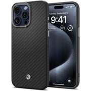 Spigen Enzo Aramid Fiber MagFit Case Matte Black iPhone 15 Pro