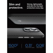 Spigen Enzo Aramid Fiber MagFit Case Matte Black iPhone 15 Pro