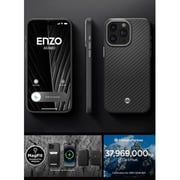 Spigen Enzo Aramid Fiber MagFit Case Matte Black iPhone 15 Pro