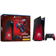 Sony PlayStation 5 Console (CD Version) Black/Red - Middle East Version with Marvel's Spider-Man 2 Limited Edition Bundle