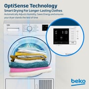 Beko 7kg Condenser Tumble Dryer, AquaWave Technology, Sensor Drying, White - DC7W