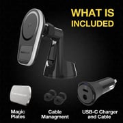 Scosche MagicMount Pro MagSafe Mobile Charging Car Dash Boar Black