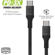 Scosche Strikeline USB-C To USB-C Cable 1.2m Black