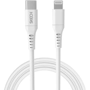 Skech USB-C To Lightning Cable 0.9m White