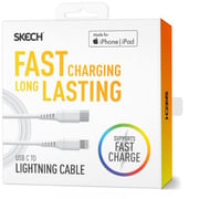 Skech USB-C To Lightning Cable 0.9m White