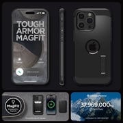 Spigen Tough Armor MagFit Case Black iPhone 15 Pro Max