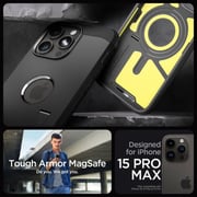 Spigen Tough Armor MagFit Case Black iPhone 15 Pro Max